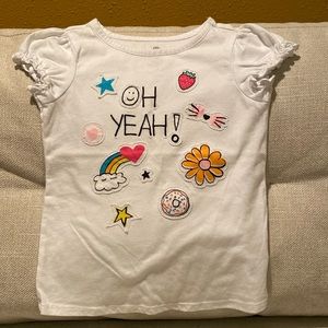 Patch White Tee! 🌷5 for $20